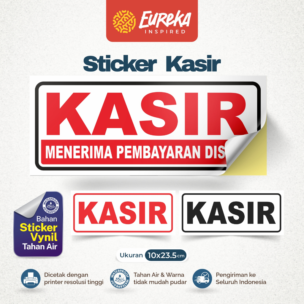 

Stiker Vynil Anti Air Meja Kasir