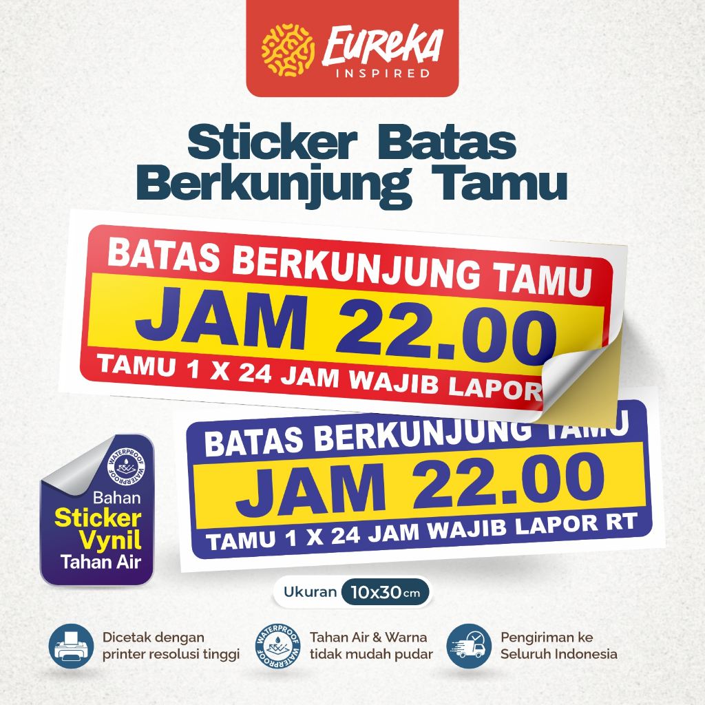 

Stiker Vynil Anti Air Batas Berkunjung Tamu