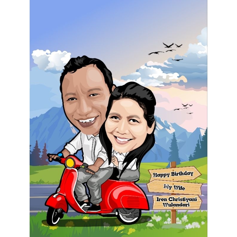 (Soft file)Jasa vektor/karikatur