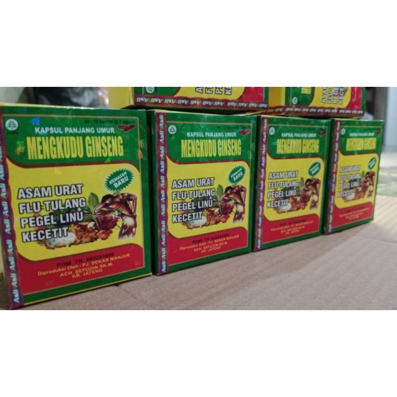 mengkudu Gingseng//kapsul asam urat
