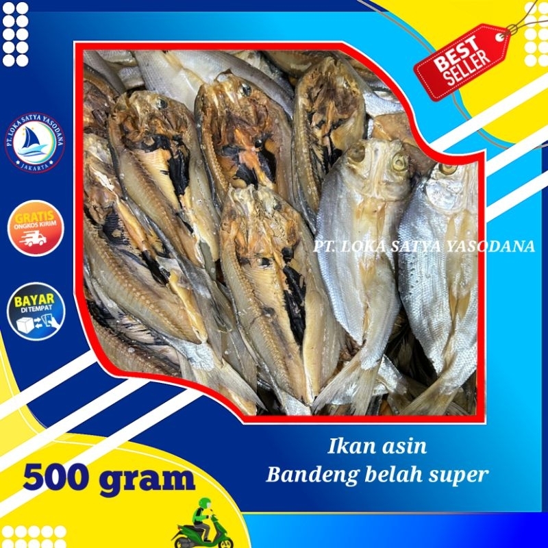 

ikan asin bandeng belah super 500gram