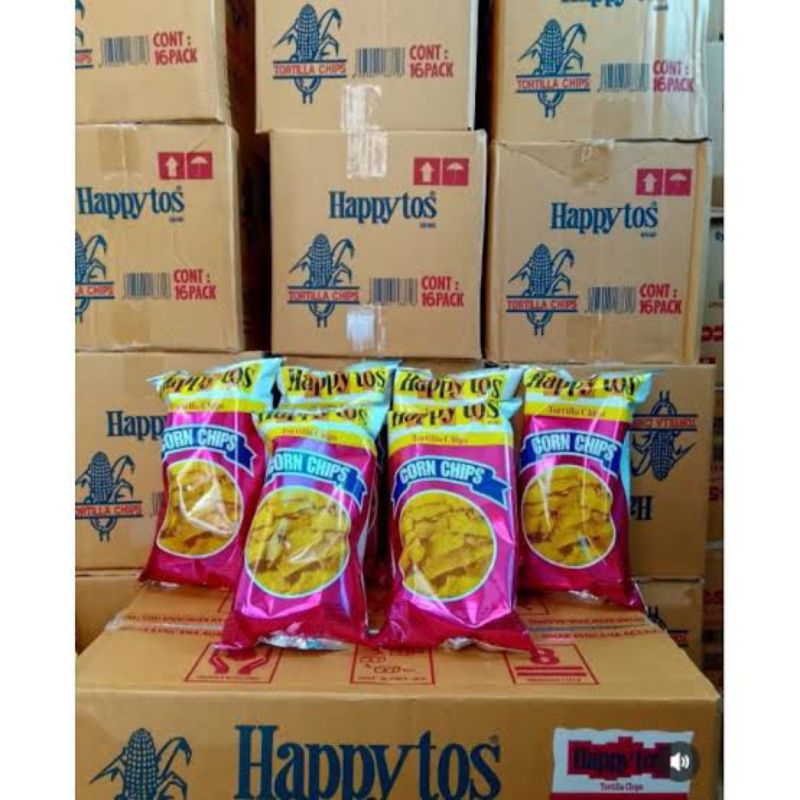 

Happy Tos Merah Keripik 140g 1dus isi16