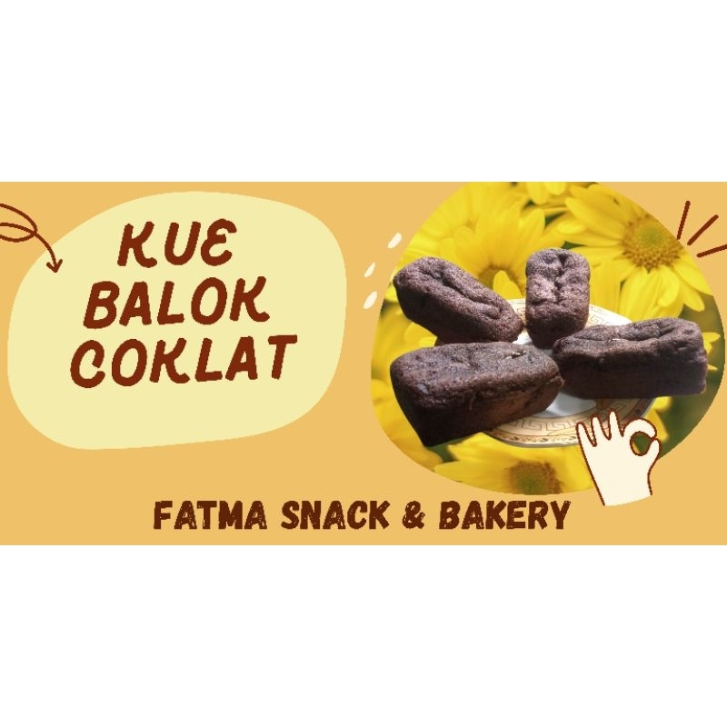 

Kue Balok Coklat Lembut dan Lezat satu kotak isi 4 kue