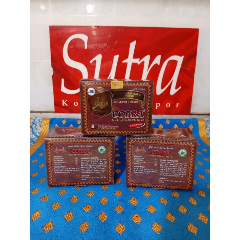 

jamu kobra gatal dan elergi12 sachet original%