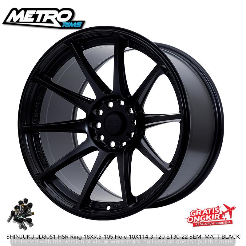 velg racing model concave ring 18 mobil BYD Seal BMW E46 E36 F10 F30 pelek HSR Shinjuku R18x95-10,5