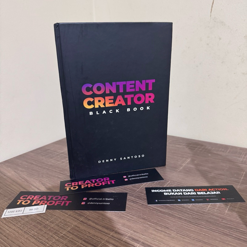 Buku Bisnis Content Creator Black Book Denny Santoso Original