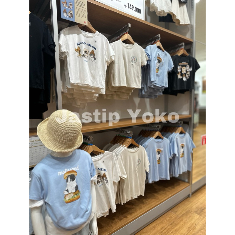 GIRLS UT T shirt lengan pendek Mofusand UNIQLO