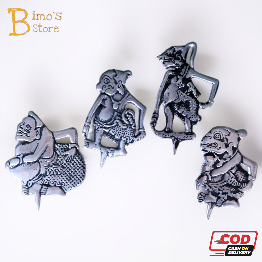 Miniatur Wayang Punokawan Pajangan Meja Kerja Diecast Hiasan Ruang Tamu 1pcs