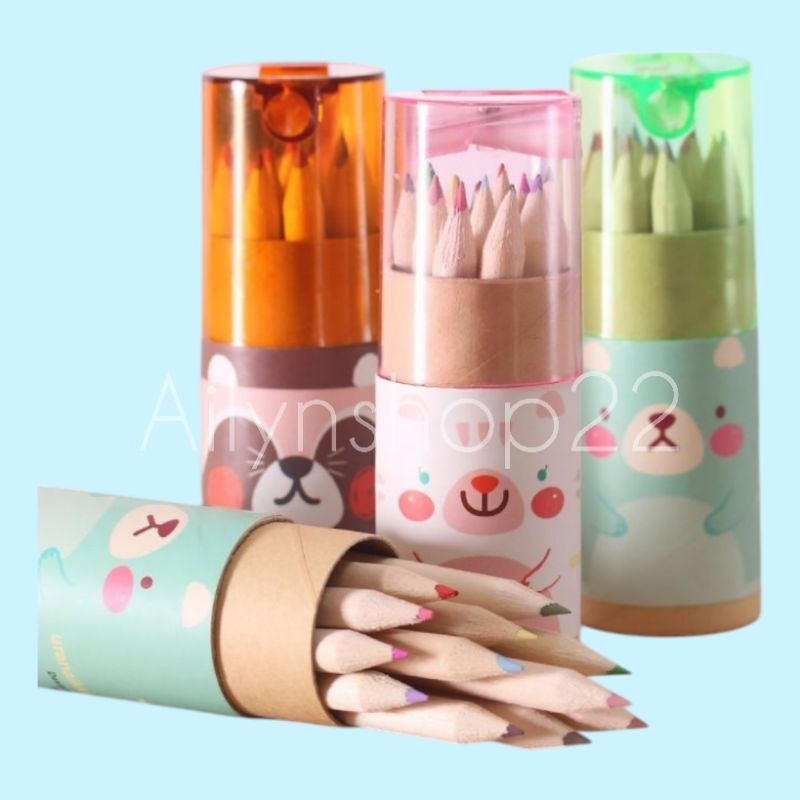 

Tk1- Pensil Warna 12 Warna Dan Rautan/Pensil Warna Mini Set 2 Ini 1