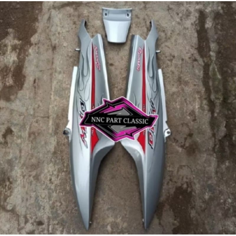 Cover bodi belakang motor YAMAHA Mio sporty Mio lama warna silver