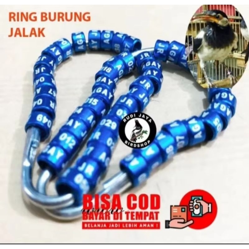Ring jalak gelang kaki burung suren kebo bali puter deruk terkukur