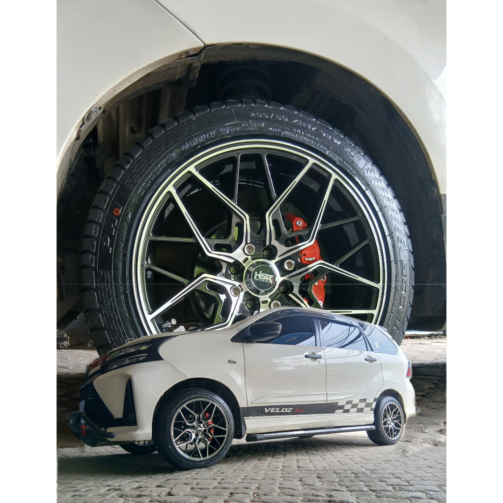 PAKET VELG PLUS BAN ACCELERA 205 50 R17 UNTUK MOBIL AVANZA USE VELG HSR MALUK RING 17