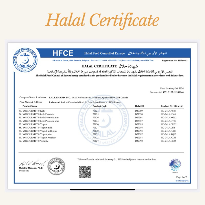 

Yogourmet Canada HALAL / Premium Yogurt Starter / Yogurt Culture / Kultur Yogurt / Bibit Yogurt /