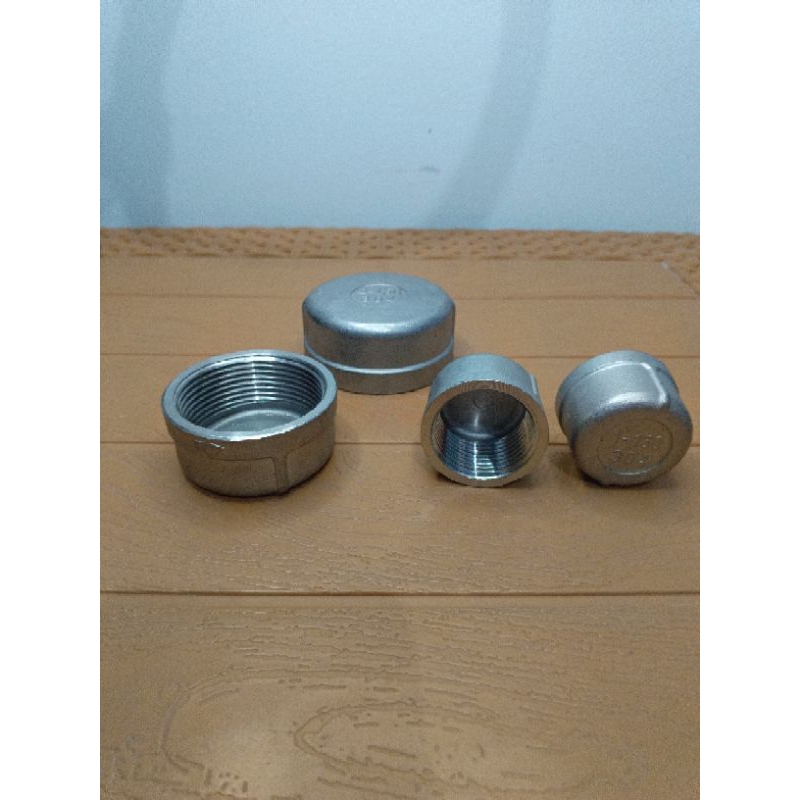 End Cap SS304 Drat 4" Inch / Dop Stainless SS304 Drat / Tutup Pipa Drat Dalam Stainless