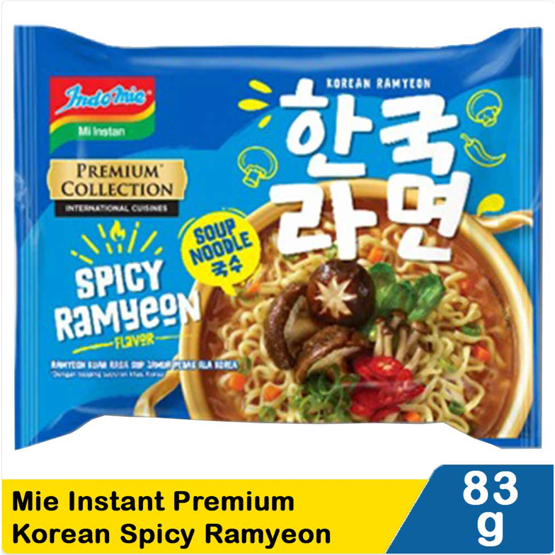 

Indomie Mie Instant Premium Korean Spicy Ramyeon 83 Gram