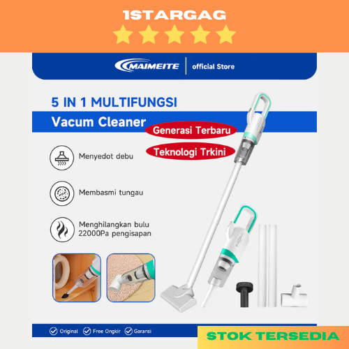 MAIMEITE Vacum Cleaner Penyedot Debu 5 IN 1Cordless Portable 20000Pa Mini Penyedot Debu