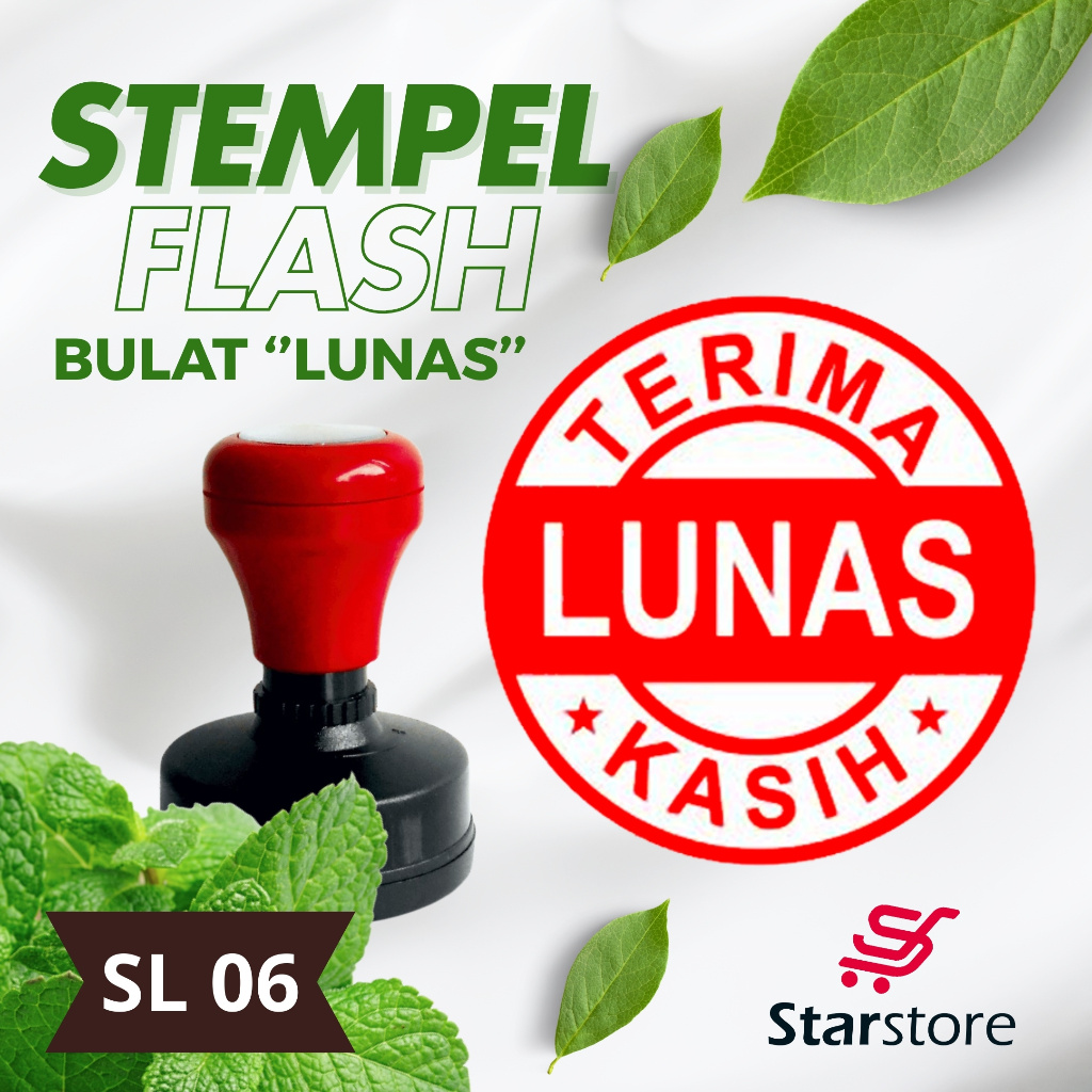 STEMPEL FLASH / STEMPEL FLASH BULAT / STEMPEL MURAH