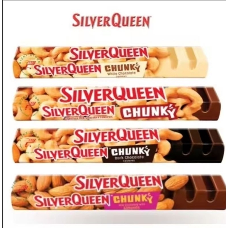 

1 Box Silverqueen Chunky Bar 85gr ( Isi 24 pcs ) Exp :11/03/26, Mede / Almond