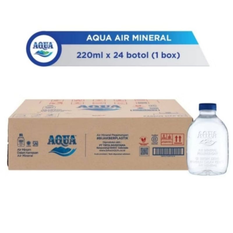 

Aqua Cube 220 ml Botol Mini / Air Mineral