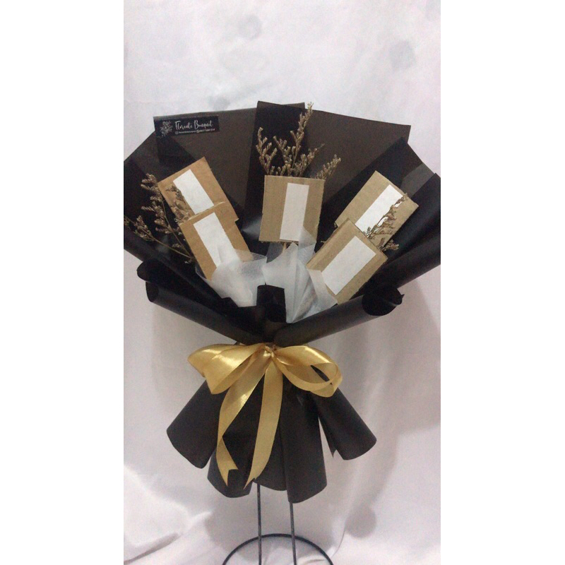 buket bucket bouquet kosongan tempel untuk roko ciki snack foto