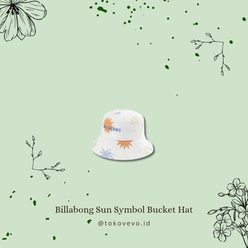 Bucket Hat Topi Billabong Original - Sun Symbol Bucket Hat