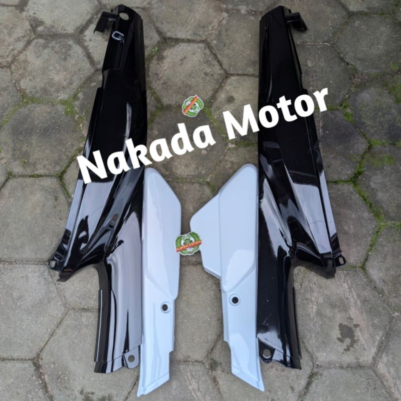 COVER BODY BELAKANG YAMAHA ALFA BODY BODI BELAKANG ALFA PLUS BOX AKI ALFA (Bok Aki Putih)