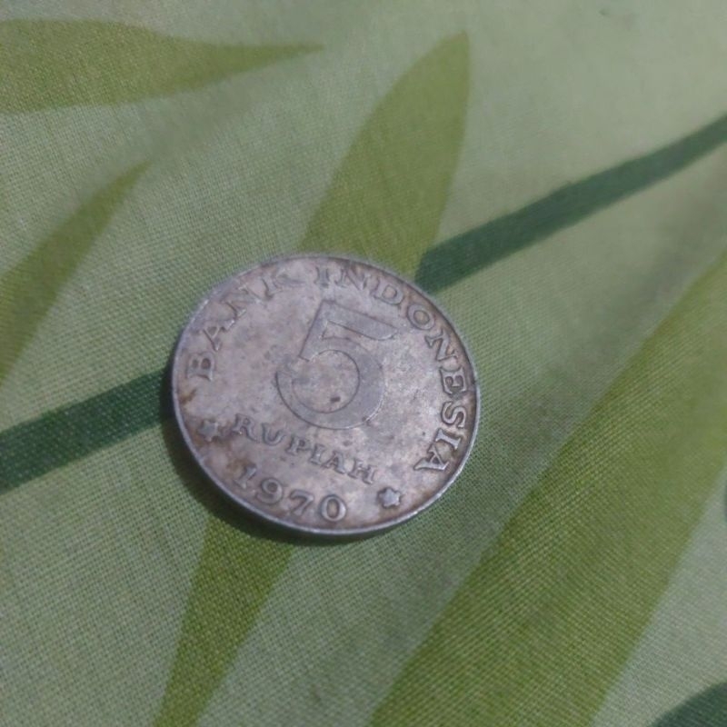 uang koin 5 rupiah tahun 1970