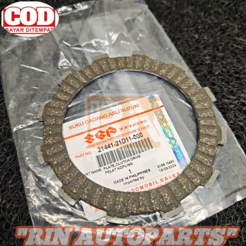 KAMPAS KOPLING SATRIA 2 TAK HIU PNP SMASH SHOGUN 125 21441-21D11 ORIGINAL SUZUKI