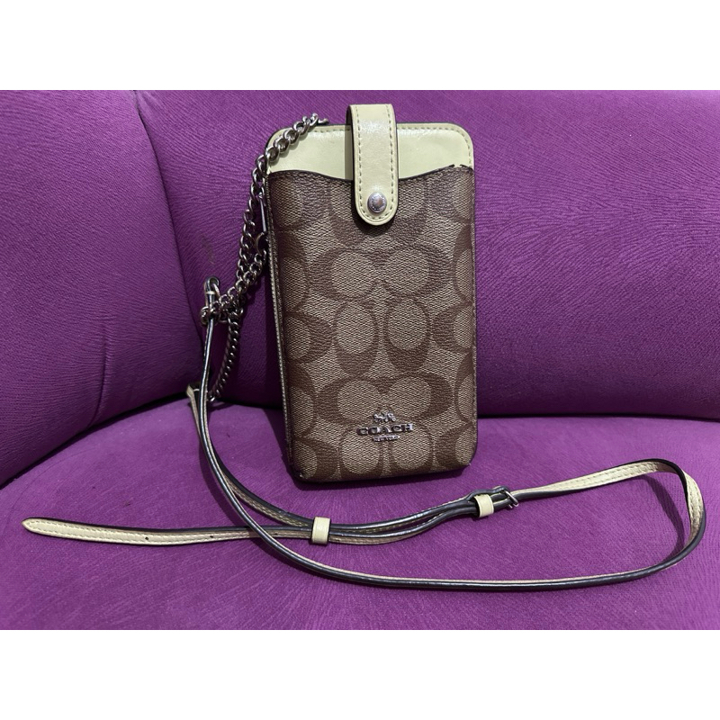 preloved coach phone crossbody