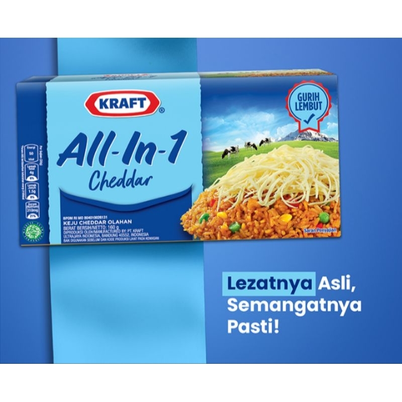 

KRAFT Keju all in 1 box 150 gram cheddar