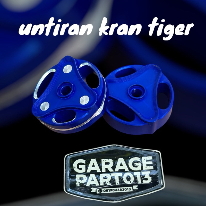 untiran kran cnc anodize biru yz pnp tiger