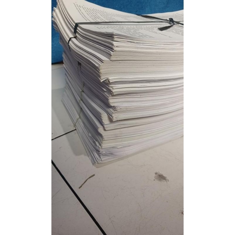 kertas HVS Bekas Per Kg (1Kg) Kondisi bagus Bersih. Satu Sisi Kosong F4 dan A4 / Kertas HVS Bekas Pa