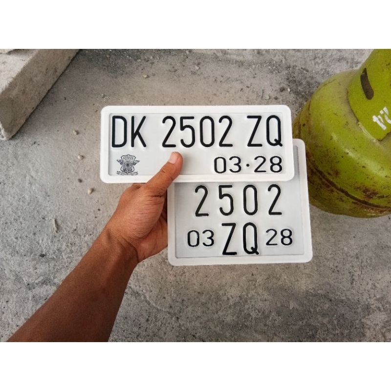 plat nomor vespa matic dll