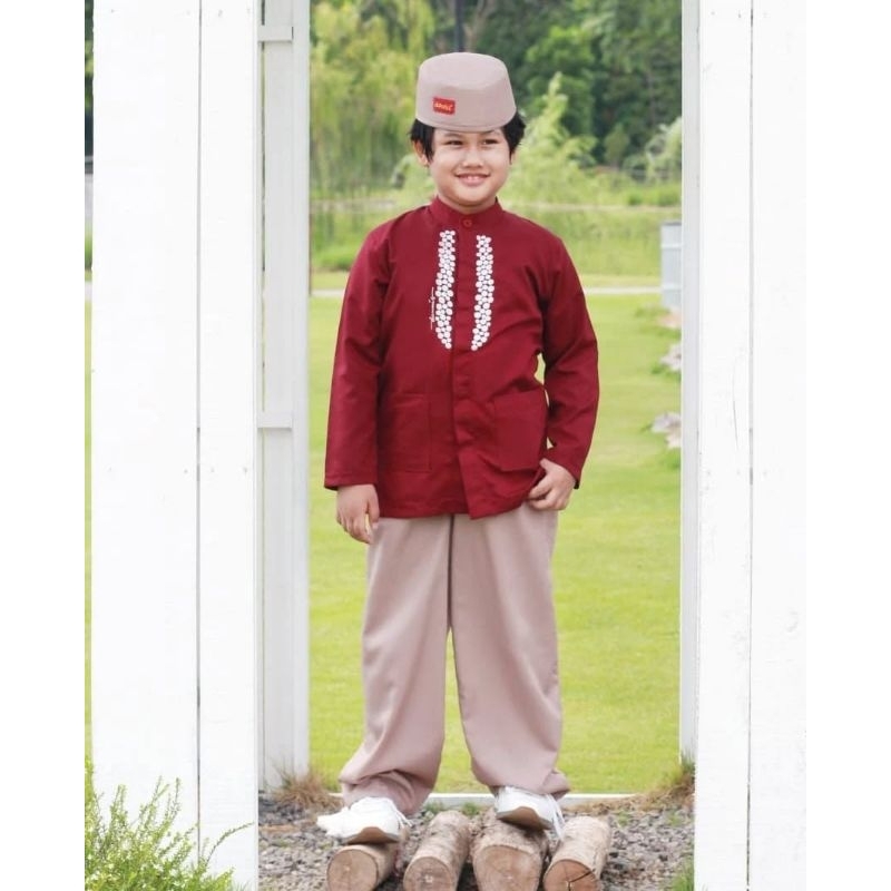 d'La Perle Koko Kids Dannis Size 11-12 Baju Muslim Setelan Anak Laki-laki Sale 30% ++