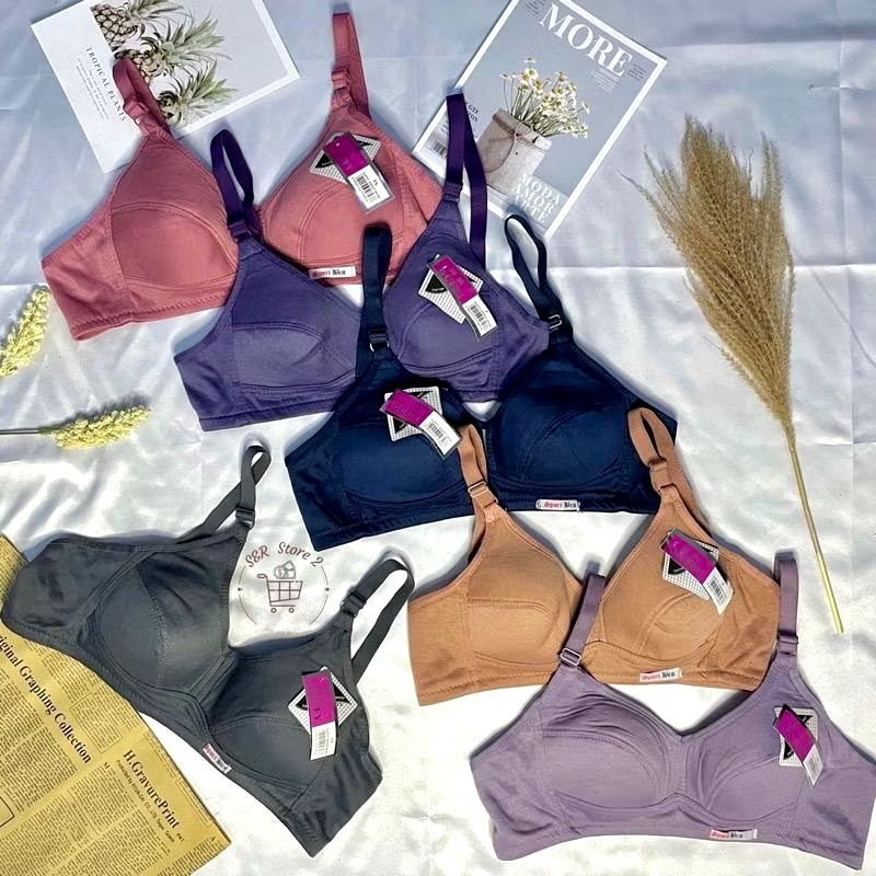 6PCS BH Sport Bra Jumbo Kait 3 | BH Wanita Besar Jumbo