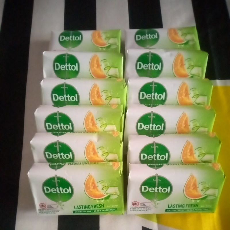 12 PCS SABUN BATANG DETTOL 60g BERKUALITAS MURAH