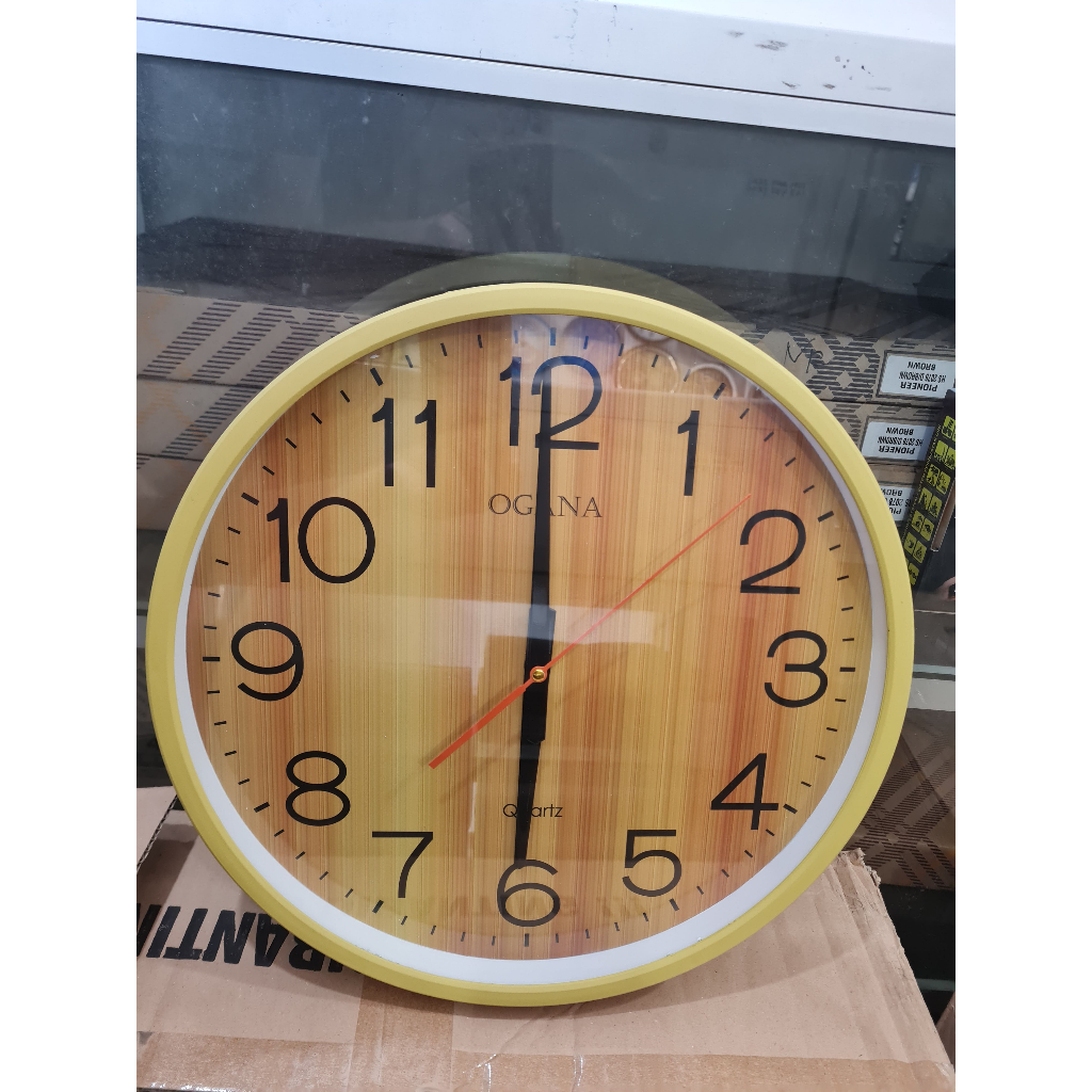 jam dinding ogana / jam dinding wood / jam dinding makassar / jam dinding besar