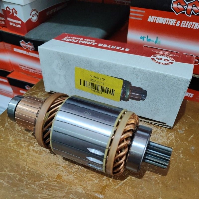 armature starter 8dc10 8dc11 angker starter GP 8dc10 8dc11 24V 11T 1404014