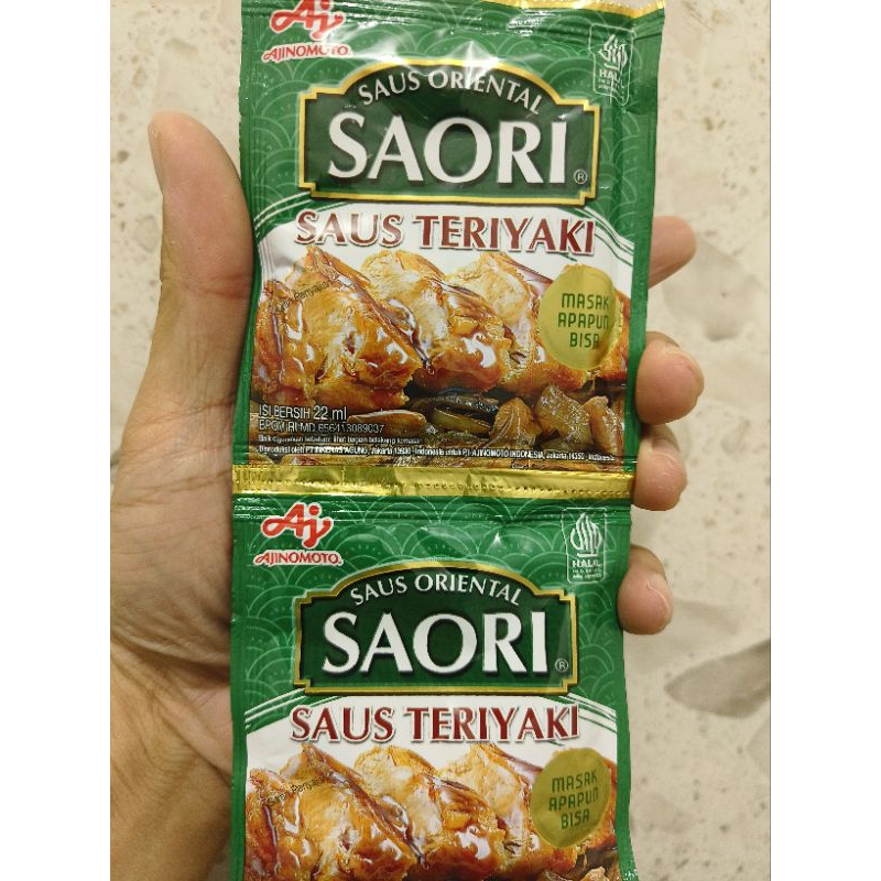 

Saus Teriyaki Saori Kemasan 1 Renceng isi 10 Sachet
