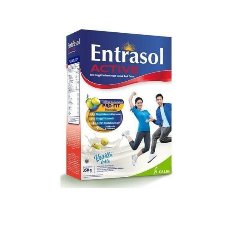 

ENTRASOL ACTIVE ukuran 350g/Susu Tinggi Kalsium/Tokojayaberkahsentosa