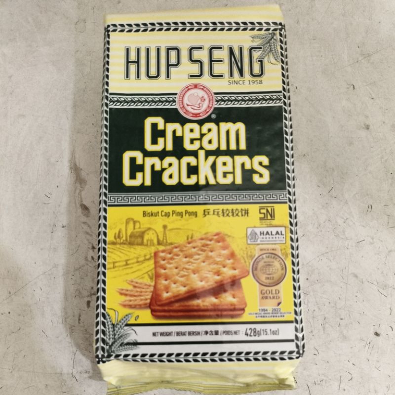

Hup Seng Cream Crackers / Biskuit Asin Cap Ping Pong 428gr