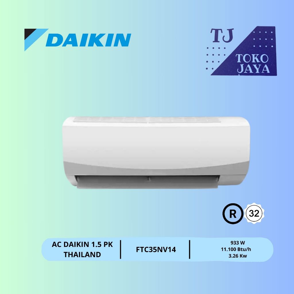 AC DAIKIN 1,5 PK THAILAND - TOKO JAYA DAIKIN, 1,5 PK, DAIKIN, PENDINGIN RUANGAN, PENDINGIN KAMAR