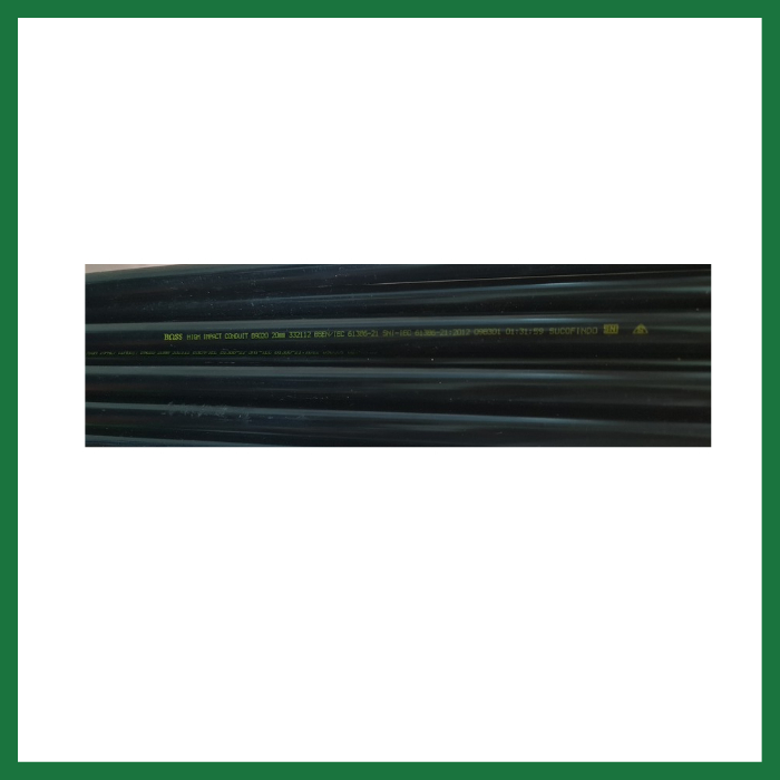Pipa Conduit Warna Hitam 20 mm BOSS / Pipa PVC BOSS /Pipa Conduit BOSS