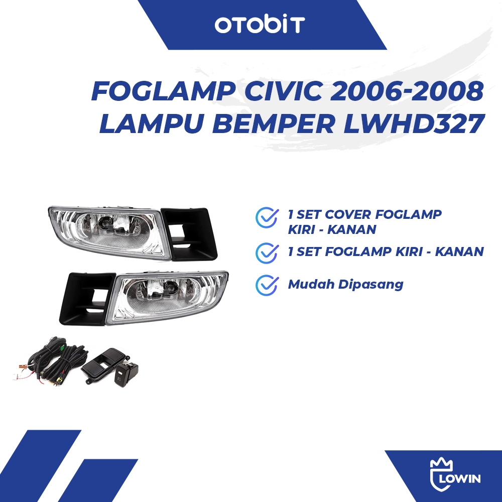 Foglamp Civic 2006-2008 Fog Lamp Honda Civic Fd Lampu Bemper LWHD327