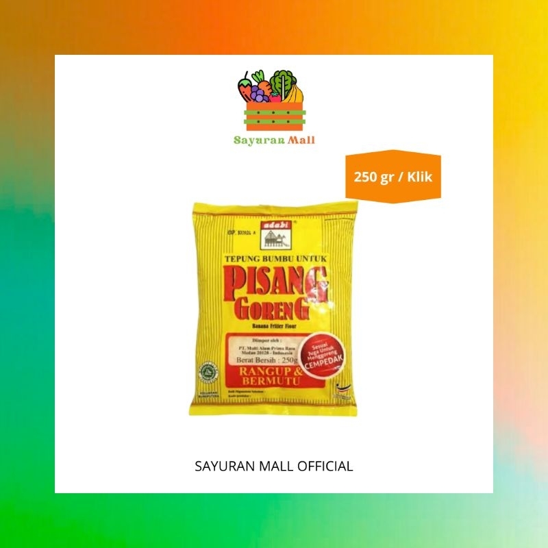 

250gr Tepung Adabi Pisang Goreng | Bumbu Instant | SAYURANMALL