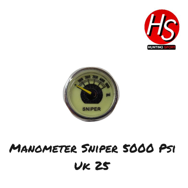 RB Manometer 5000 Psi Uk 25, Manometer 5000 Psi, Mano Pcp, Manometer 5000 Psi Pcp, Manometer Pcp