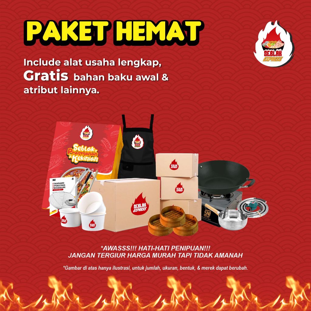 

Paket Usaha Seblak Express - Paket Hemat