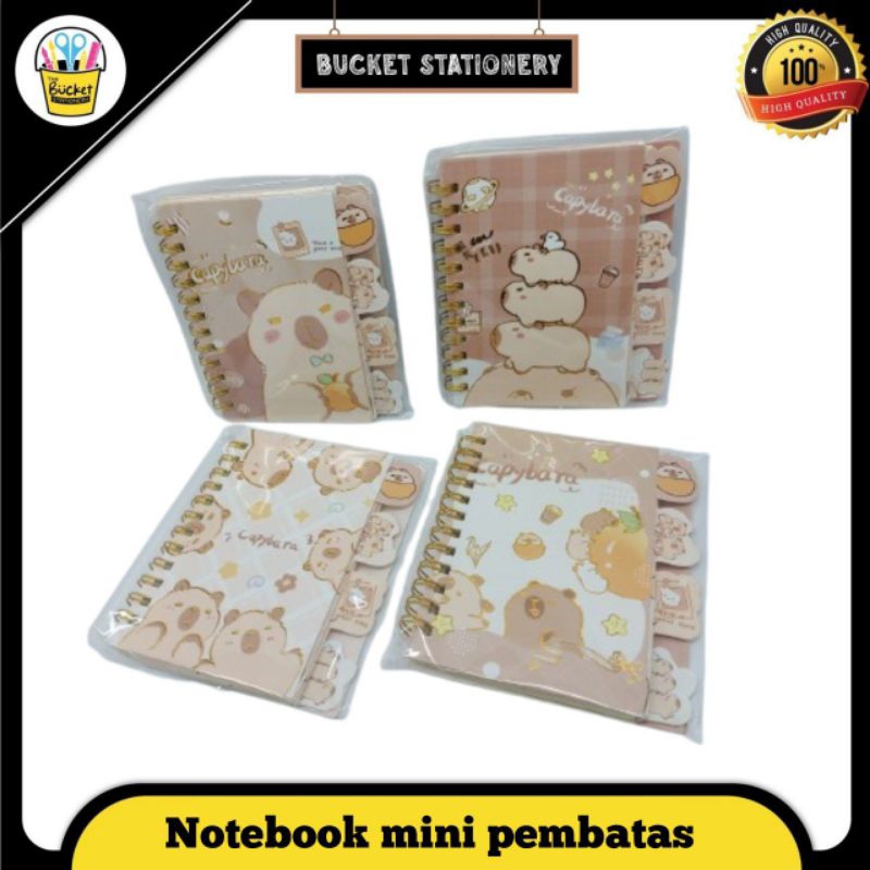 

Notebook mini dengan pembatas