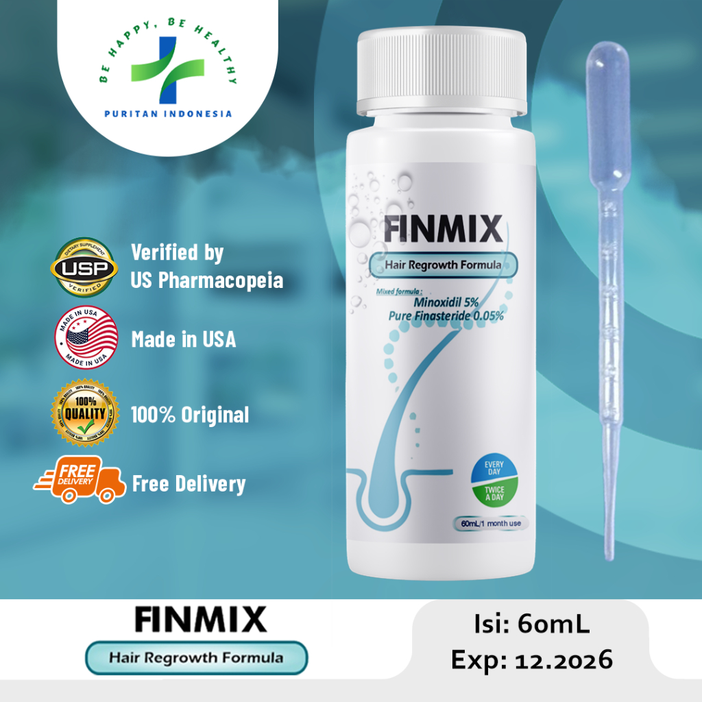 FINMIX Minoxidil Penumbuh Rambut Original USA