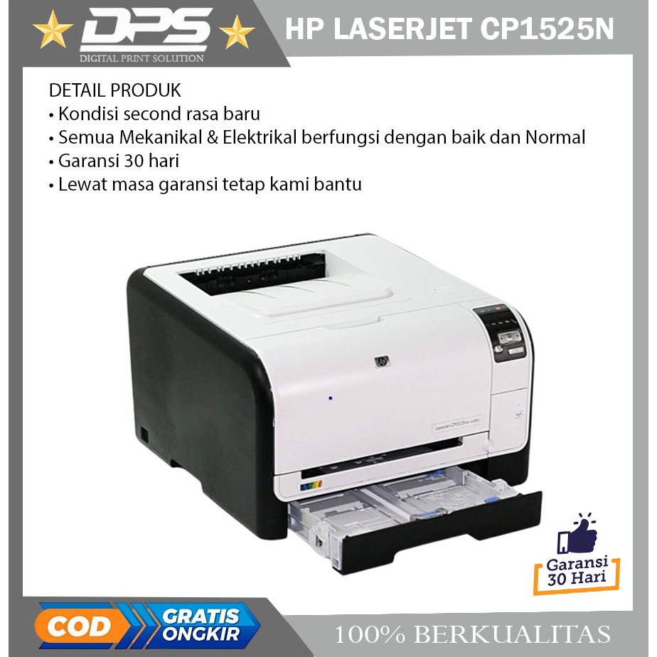 printer hp LaserJet warna cp1525 - Putih